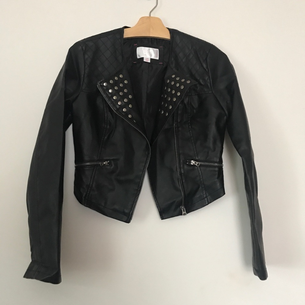 Faux leather jacket